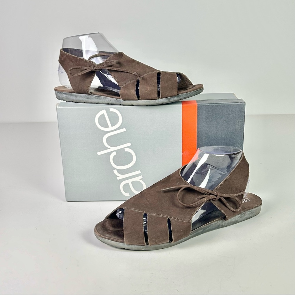 Arche Women’s Sandals Brown Nubuck Size 10